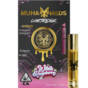 Muha med cart 1000MG White Raspberry