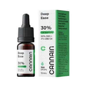 Cannain Deep Ease 30% Full Spectrum Öl – CBG 25% CBD 4% - Cannabis Store Vienna
