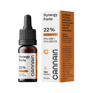 Cannain Synergy Forte 22% Full Spectrum Öl – CBD 10% CBG 10% - Cannabis Store Vienna
